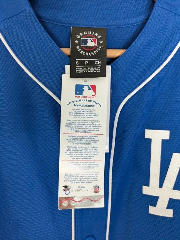 Blauwe Los Angeles Dodgers honkbalshirt Maat S nieuw officieel licentie van de – photo 5